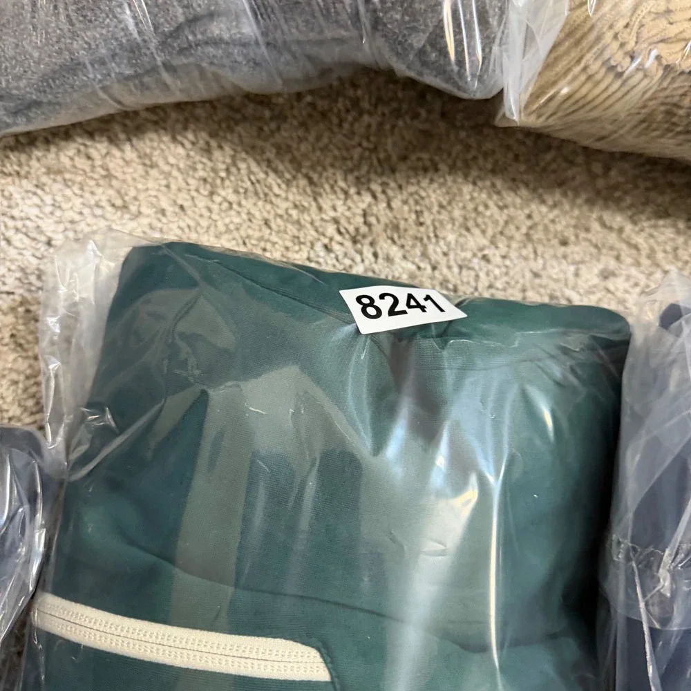 The North Face Mens Full Zip Fleece Jacket Green Mock Neck Performance Medium